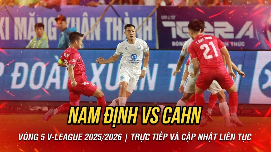TRỰC TIẾP Nam Định 0 - 1 CAHN: Léo Artur lập siêu phẩm